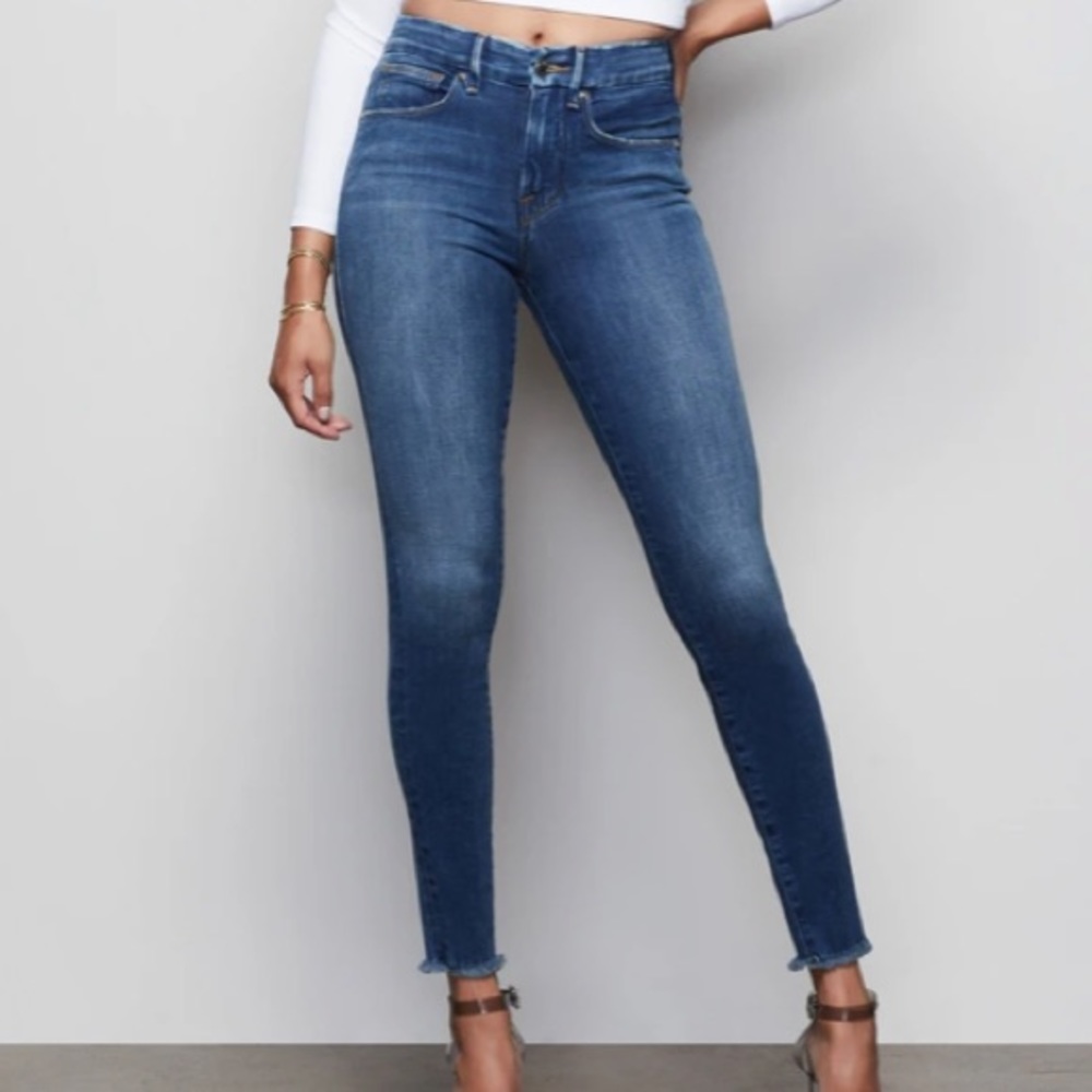 Good legs fray hem in Blue 319